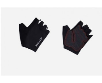 XLC Half Finger Gloves Black And Red Medium 